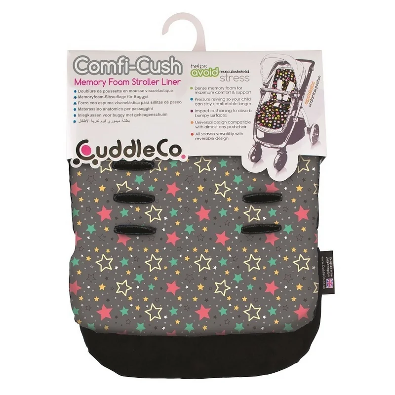 CuddleCo Comfi-Cush, Vložka do kočíka, 80x33cm, Farebné hviezdy CC842858