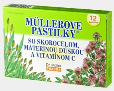 MÜLLEROVE PASTILKY SO SKOR. MAT. DÚŠKOU A VIT. C