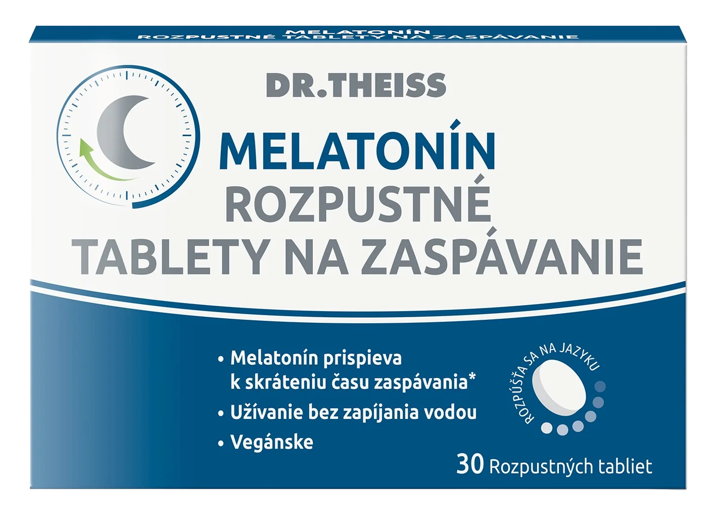 DR.THEISS Melatonín tablety na zaspávanie