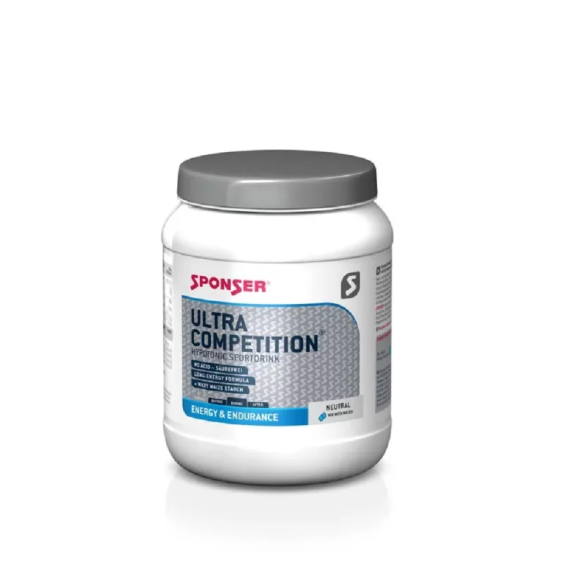 SPONSER ULTRA COMPETITION NEUTRAL 1000g/12-17 litrov - hypotonický športový nápoj pre ultradlhé fyzické výkony s dlhodobou dostupnosťou energie a veľmi nízkym glykemickým indexom, bez gluténu, laktózy, izomaltulózy, fruktózy