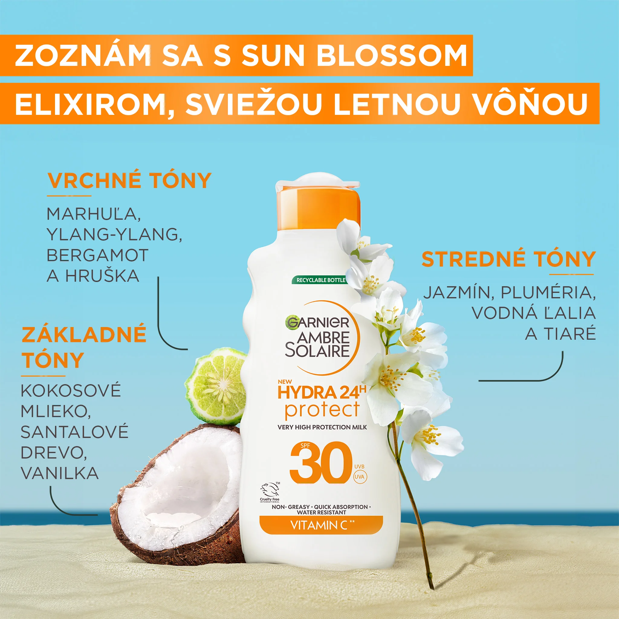 Garnier Ambre Solaire Hydra24h Protect UV ochranné mlieko SPF 30 175 ml