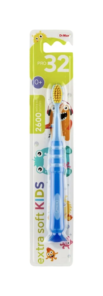 Dr. Max PRO32 Zubná kefka extra soft KIDS 2600 0+ 1×1 ks, detská zubná kefka