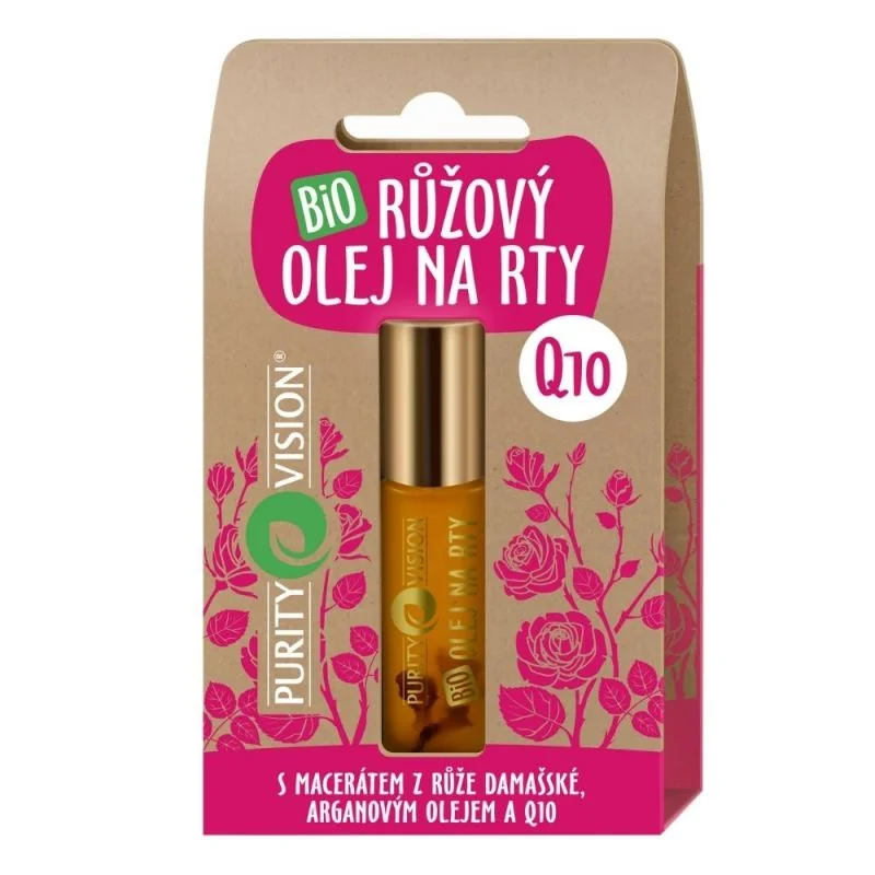 Purity Vision Bio Ruzovy Olej Na Pery  10ml