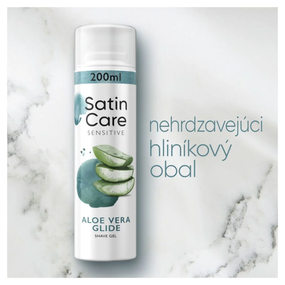 Satin Care Gel 200ml Sensitive skin 1×200 ml, dámsky gél na holenie