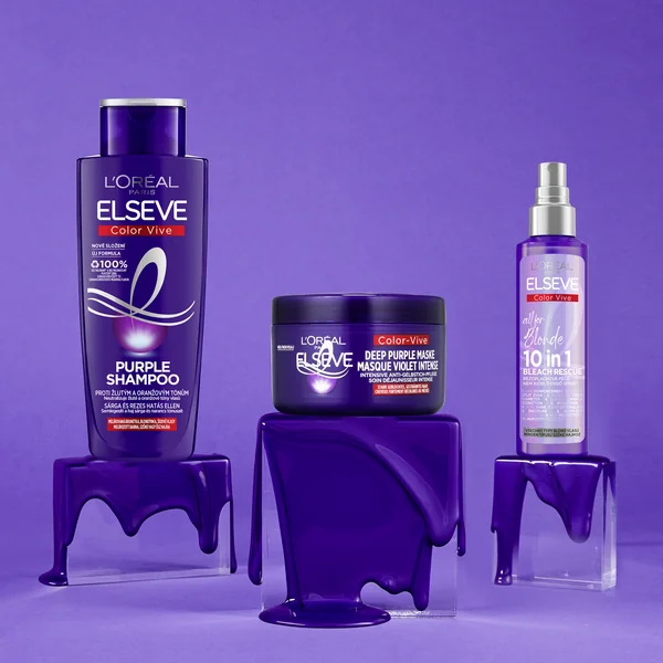 L'Oréal Paris Elseve Color Vive purple maska 1×250 ml, maska na vlasy