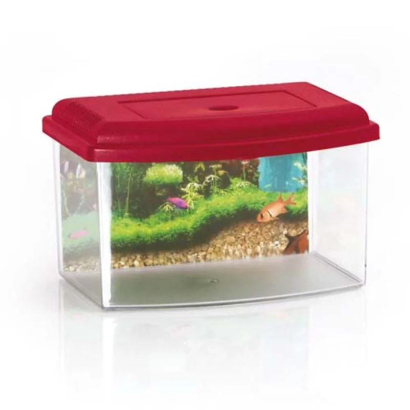 COBBYS PET Akvárium plastové 2, s krytom a pozadím 28x20x17,5cm  5,5l 