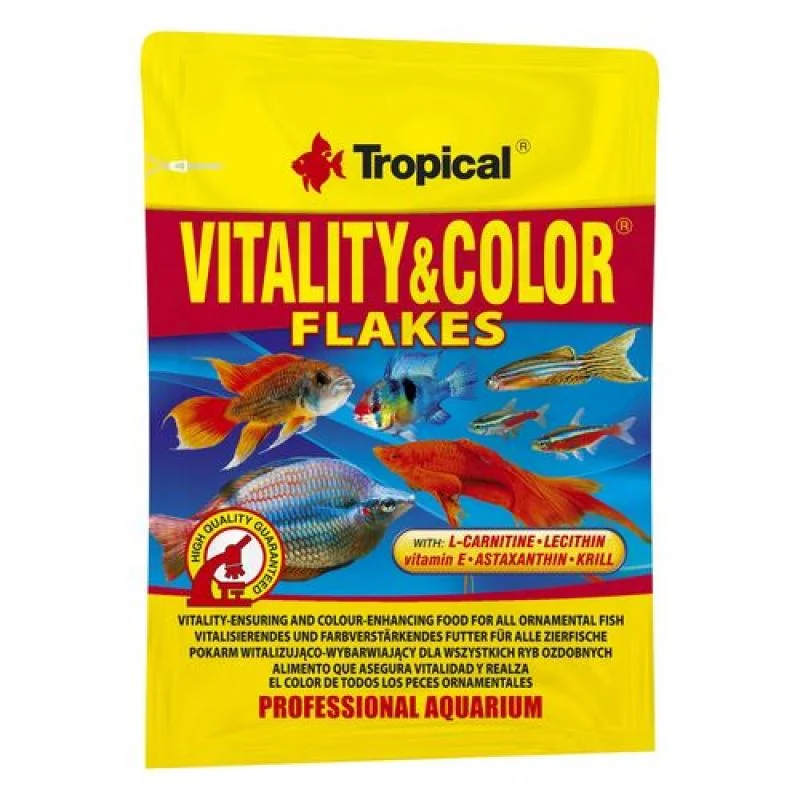 TROPICAL Vitality&Color 12g vločkové krmivo s vyfarbujúcim a vitalizujúcim účinkom 