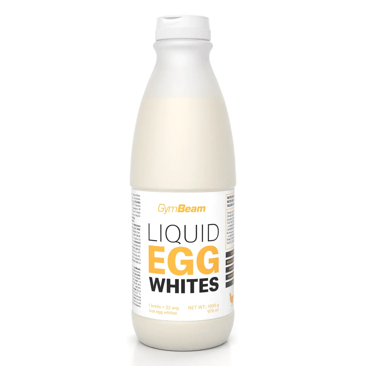 GYMBEAM Liquid Egg Whites 1×1000 g, výživový doplnok