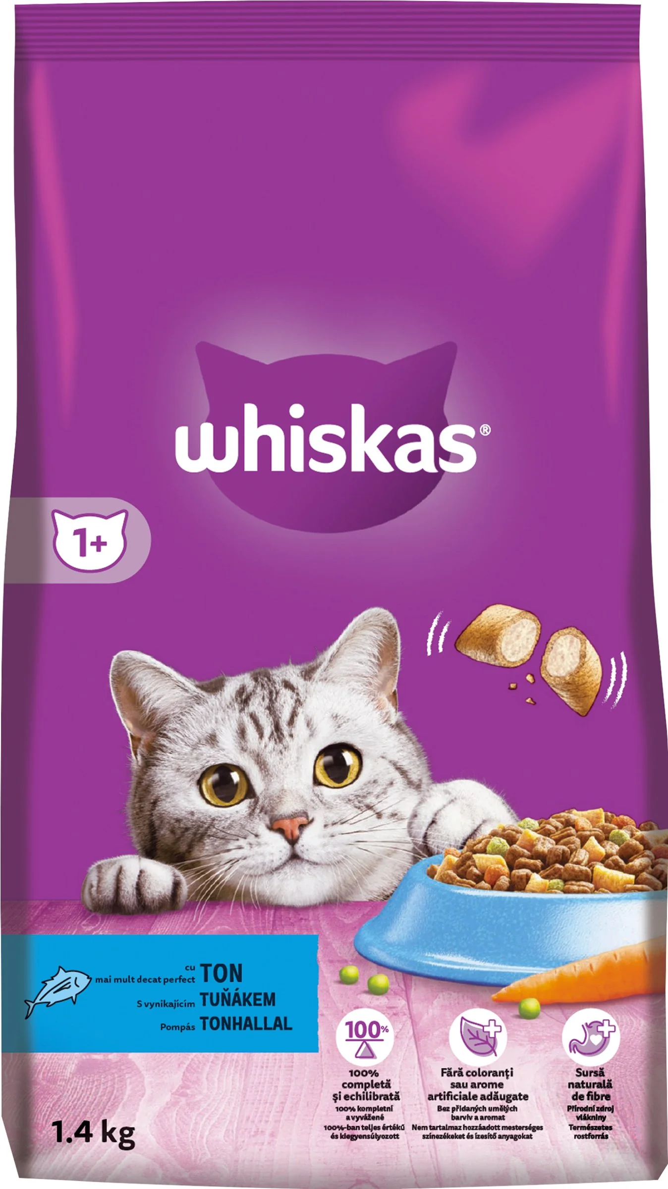 WHISKAS Granule pre dospelé mačky s tuňiaKom