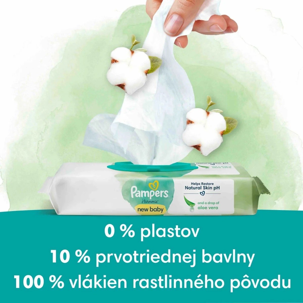 PAMPERS HARMONIE NEW VLH.OBRUSKY 414KS 1×414 ks, vlhčené obrúsky