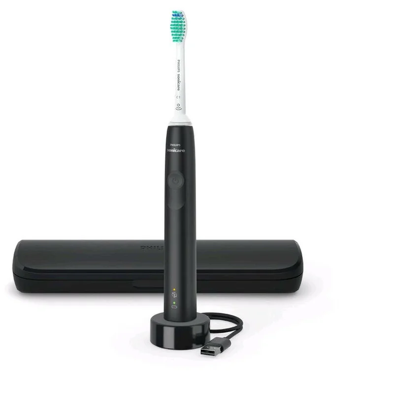 Philips Sonicare 3100 HX3673/14 s cestovným puzdrom, čierna