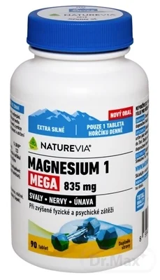 SWISS NATUREVIA MAGNESIUM 1 MEGA 835 mg