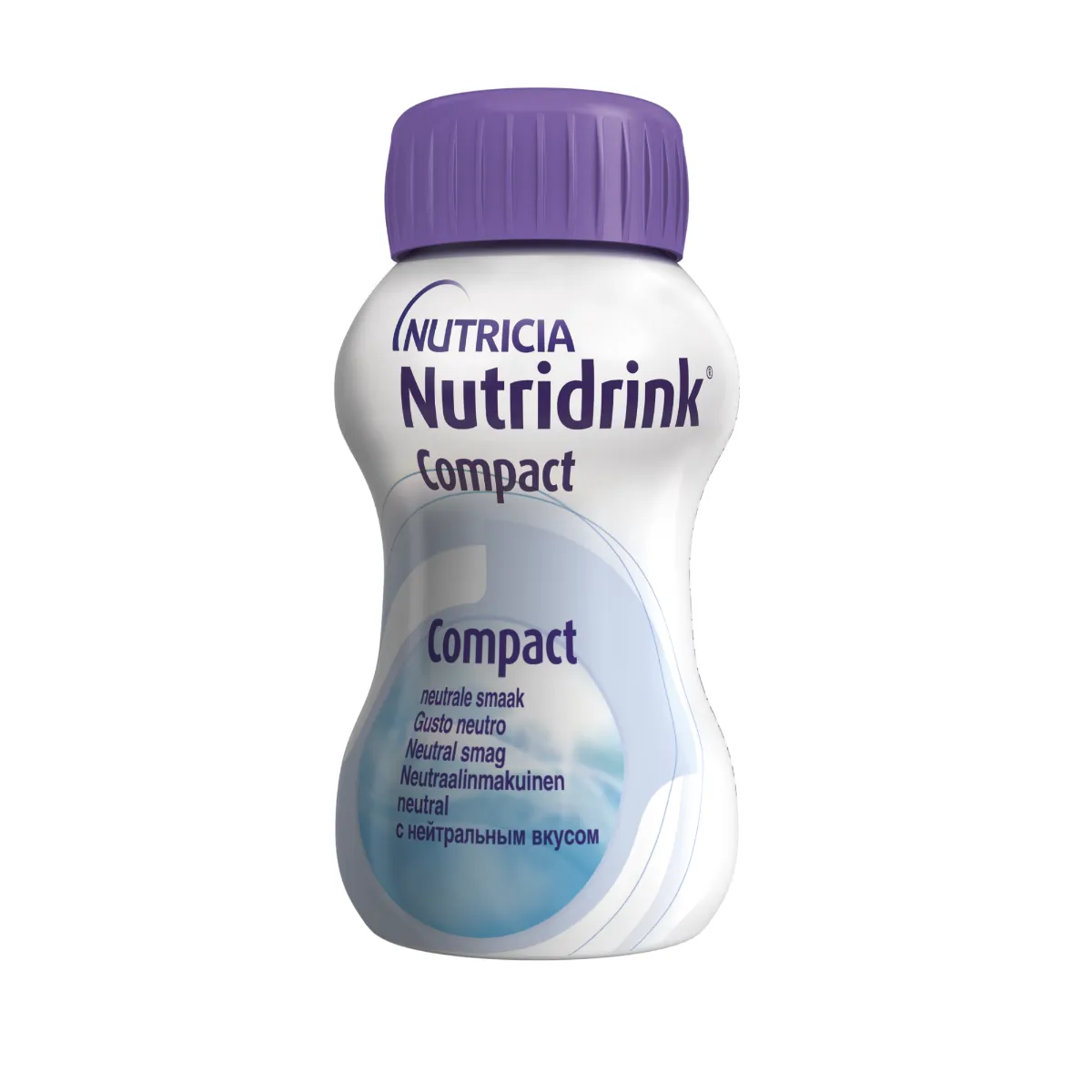 Nutridrink Compact s neutrálnou príchuťou 4 x 125 ml, nápoj na medicínske účely