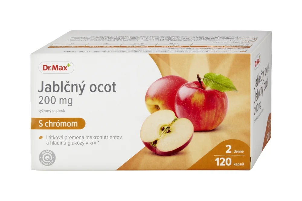 Dr.Max Jablčný ocot 200 mg