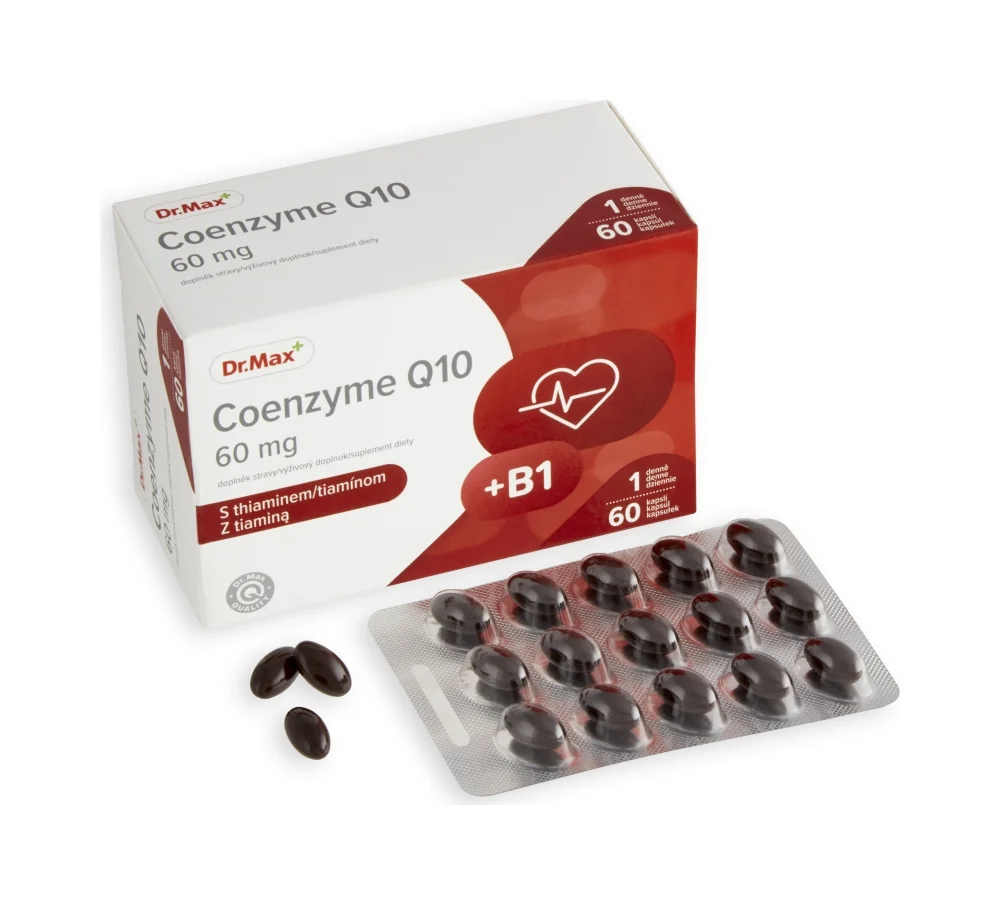 Dr. Max Coenzyme Q10 s tiamínom 1×60 cps, výživový doplnok