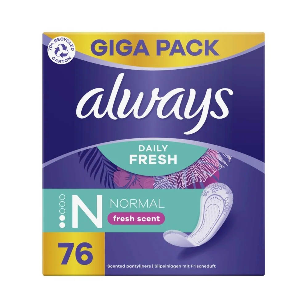 Always Intimky 76ks Normal Fresh scent 1×74 ks, intimky