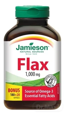 JAMIESON FLAX OMEGA-3 1000 mg ĽANOVÝ OLEJ