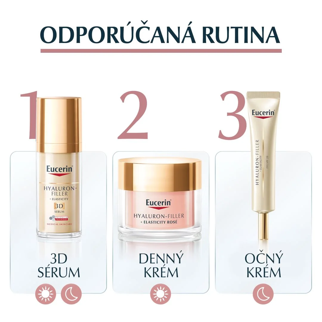 Eucerin HYALURON-FILLER + ELASTICITY Denný krém Rosé SPF 30 1×50 ml, denný krém