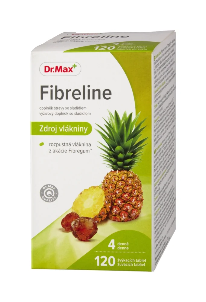 Dr. Max Fibreline 1×120 tbl, žuvacie tablety