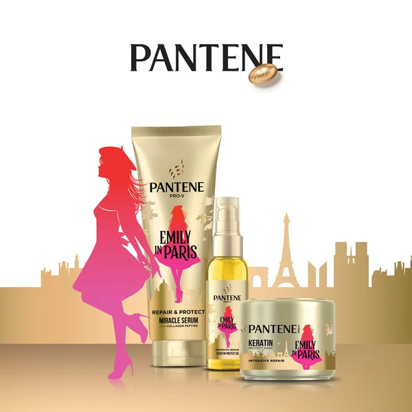 Pantene Pro-V Súprava produktov Pantene x Emily in Paris: sérum, olej a maska na vlasy 1×1 ks, darčeková sada