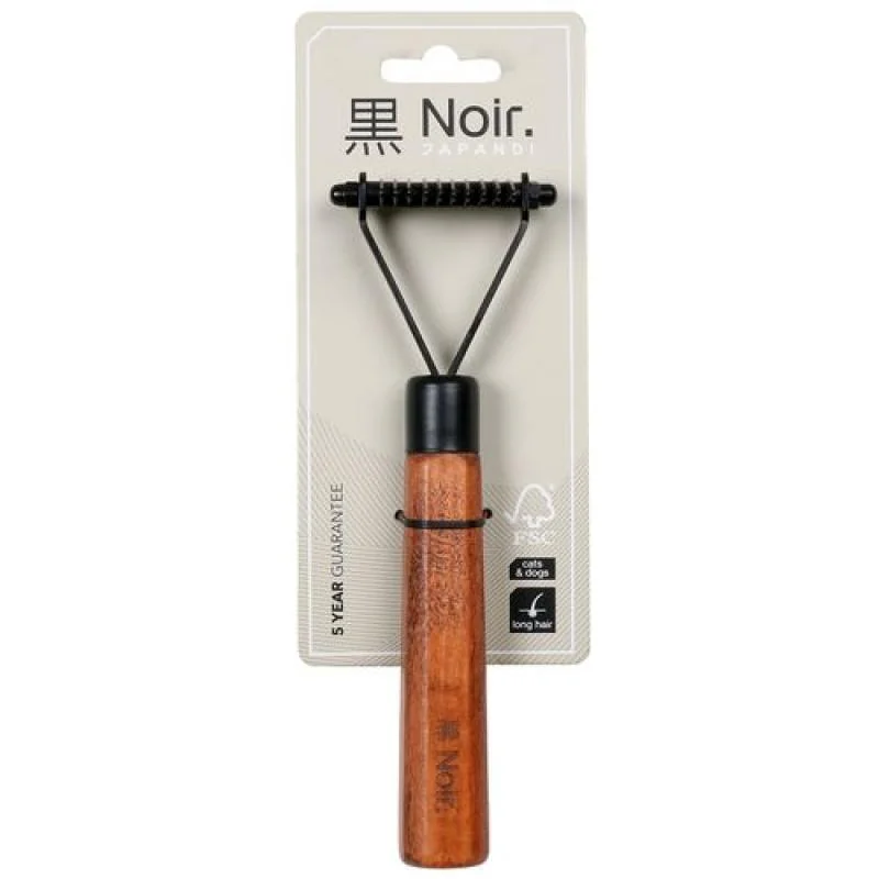 EBI NOIR JAPANDI Furminator hrebeň typu hrable s 10 čepeľami na odstránenie podsady 18,5x6x4cm