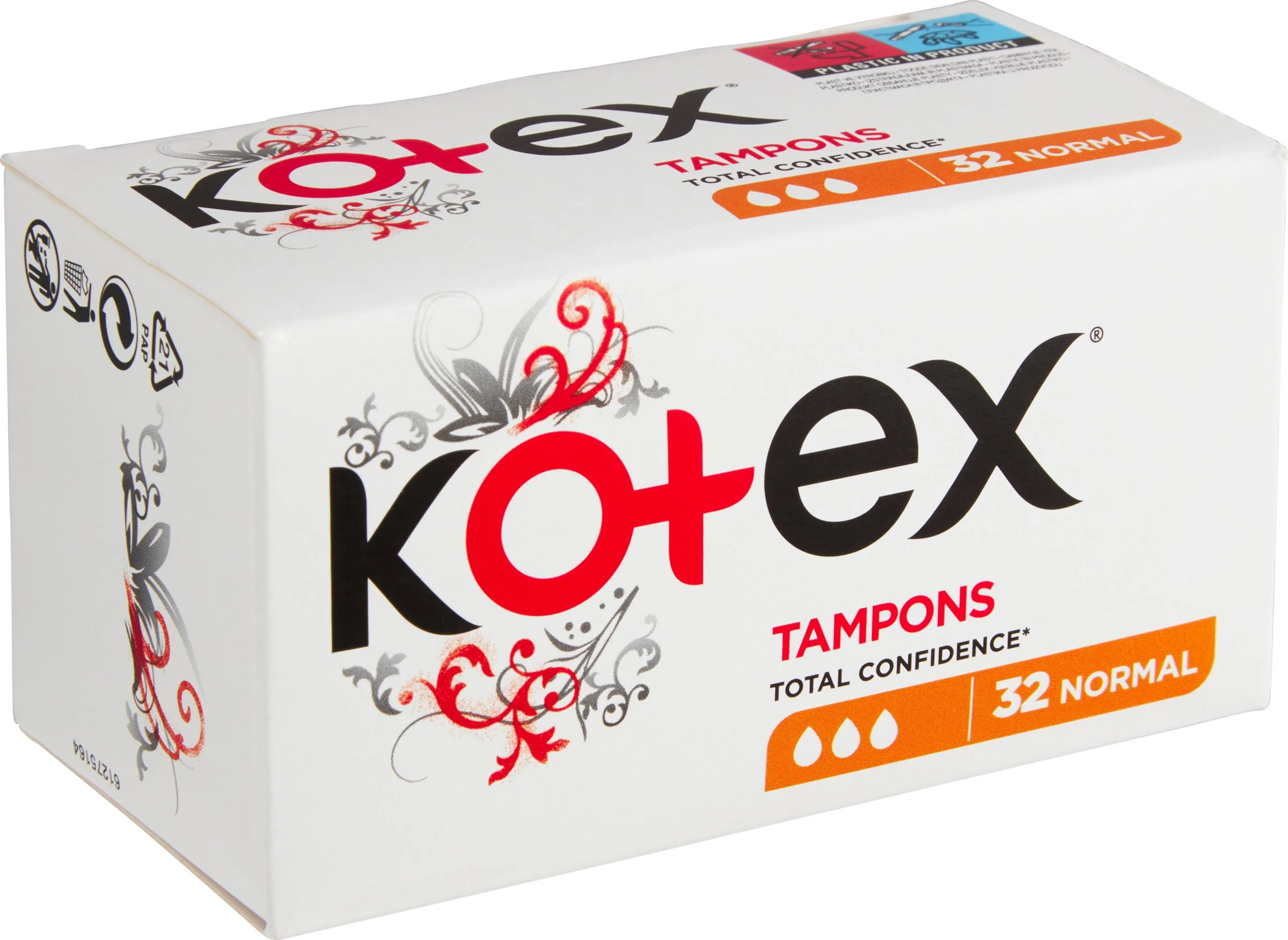 KOTEX tampóny Normal 32 ks 1×32 ks, dámske tampóny