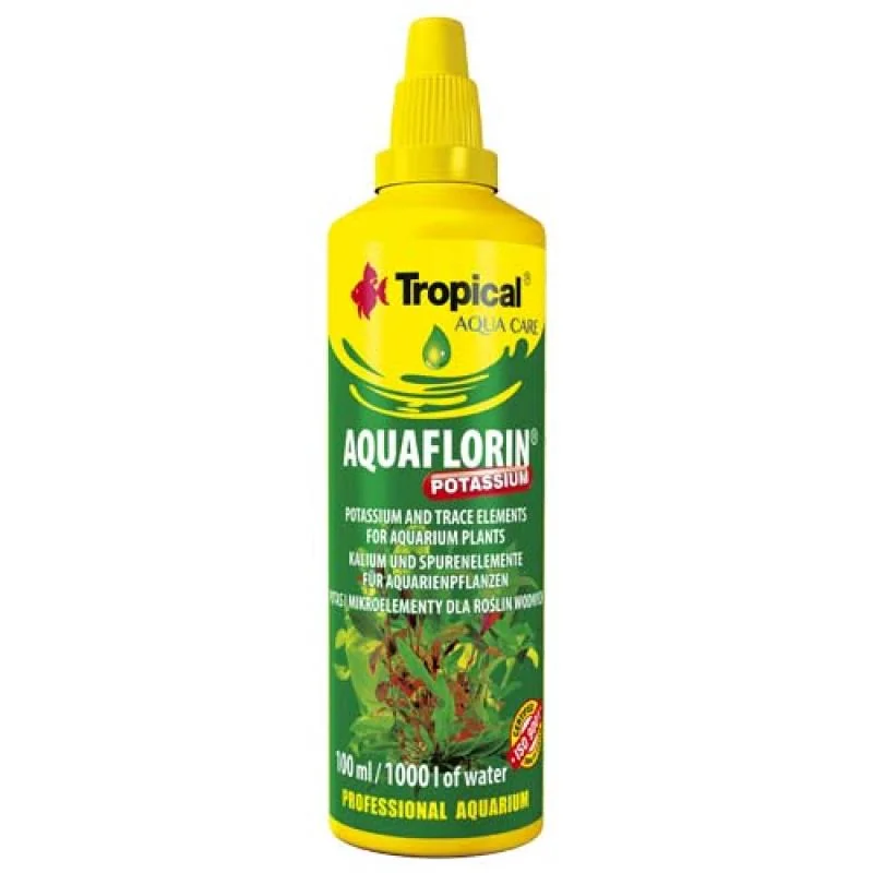 TROPICAL Aquaflorin Potassium 100ml na 1.000l minerálny preparát s draslíkom pre vodné rastliny