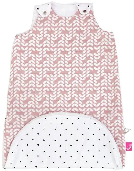 MOTHERHOOD Vak spací 2v1 ZIP-A-Round Beige mušelínový Pink Classics 3-18m 0,5 tog 1×1 ks, spací vak