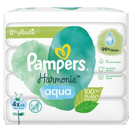 Pampers Wipes Harmonie Aqua 4x48ks