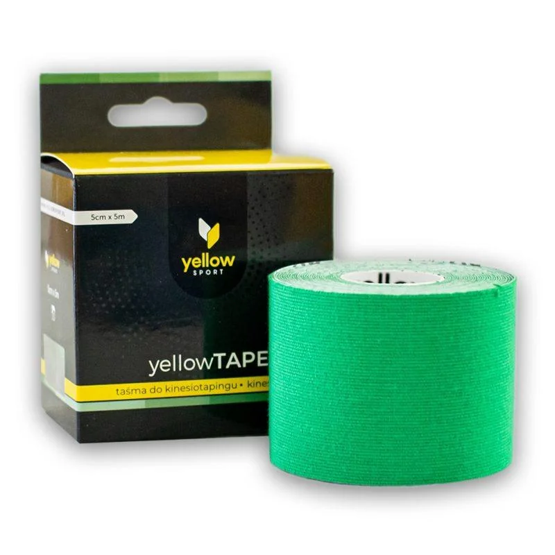 Kineziologická tejpovacia páska yellowTAPE 5 cm x 5 m zelená