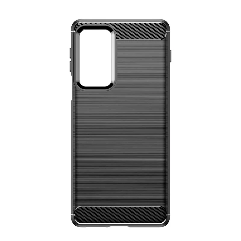 MG Carbon Case Flexible silikónový kryt na Motorola Moto Edge 20 Pro čierny