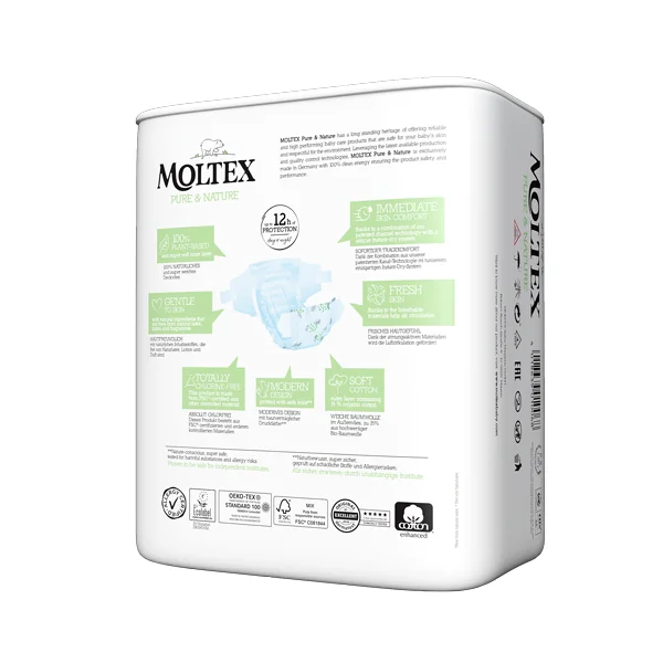 Moltex Pure & Nature Plienky Maxi 7-14 kg 1×29 ks, EKO plienky