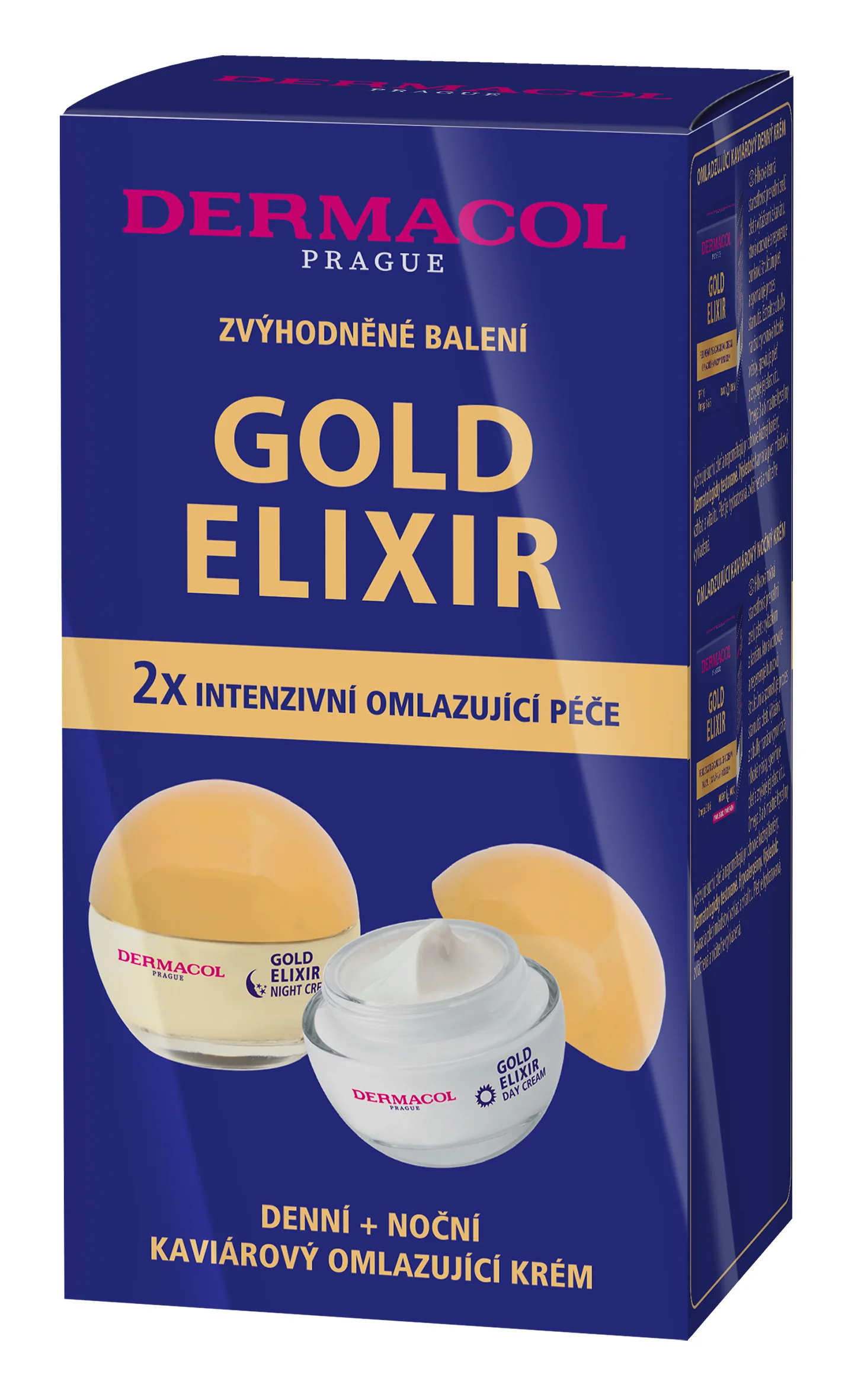 Dermacol Duopack Gold Elixir denný + nočný krém