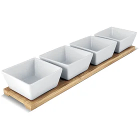 Lamart Lt9020 Serv.Misky 4ks 38x9 Bamboo 1ks 1×4 ks, porcelánová sada