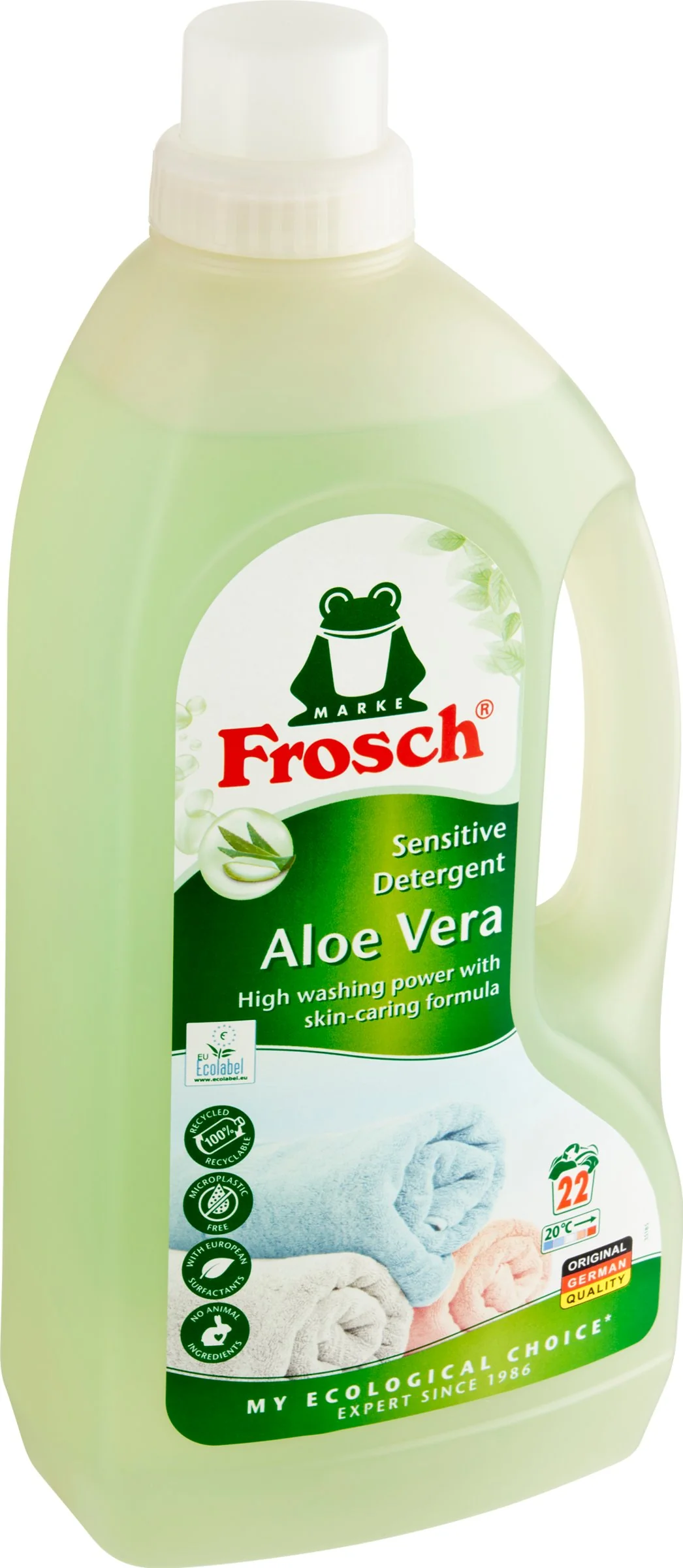 Frosch Prací prostriedok sensitive Aloe vera (EKO, 1500 ml) 1×1500 ml, prací prostriedok