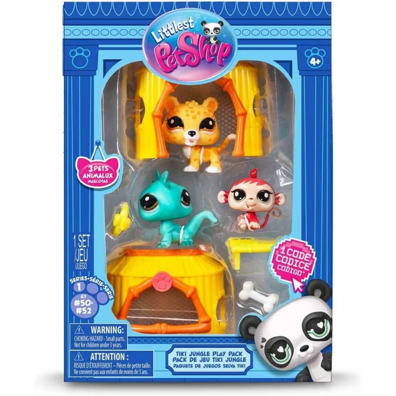 Littlest Pet Shop Tiki Jungle - Zvieratká z Džungľe, 3 postavičky 