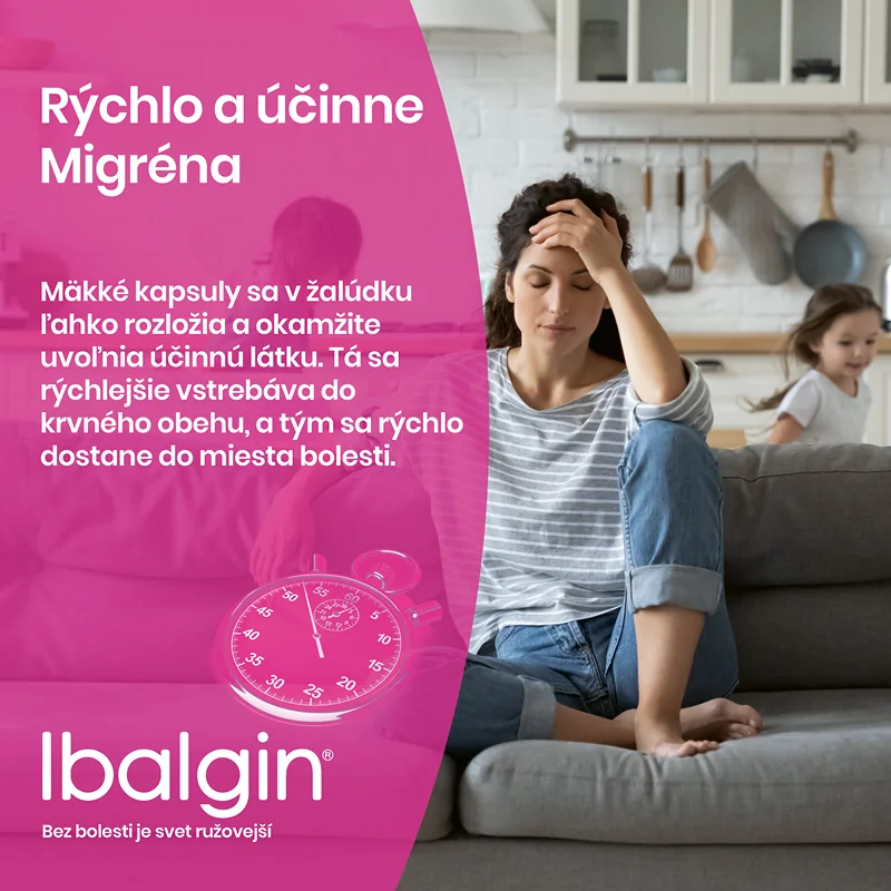 Ibalgin Rapidcaps 400 mg 30 kapsúl 1×30 cps, liek proti bolesti