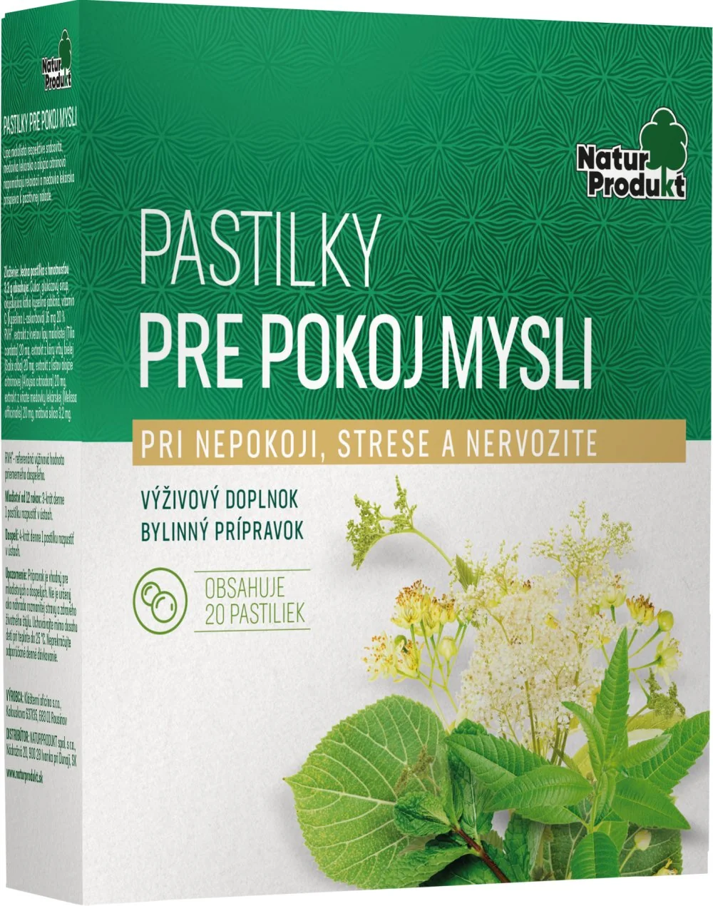 Naturprodukt Pastilky pre pokoj mysle