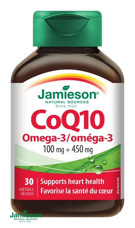 JAMIESON Koenzým Q10 s Omega-3 30cps.