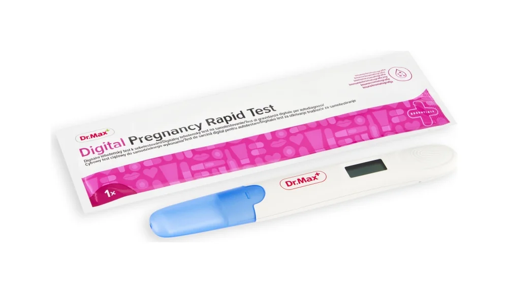 Dr. Max DIGITAL PREGNANCY RAPID TEST 1×1 ks, digitálny tehotenský test