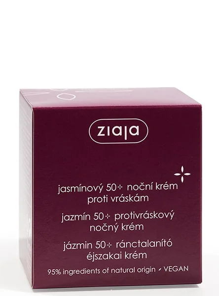 Ziaja Jazmín - pleťový nočný krém protivráskový 1×50 ml, nočný krém