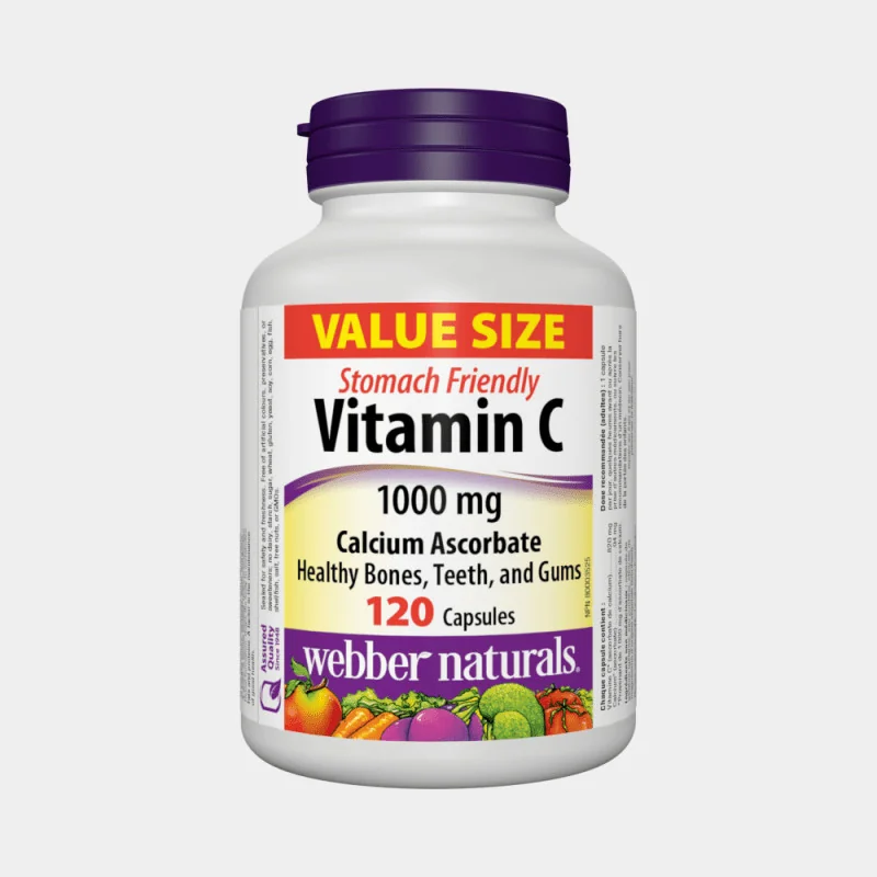 WEBBER NATURALS Vitamín C 1000 mg + Calcium Askorbate