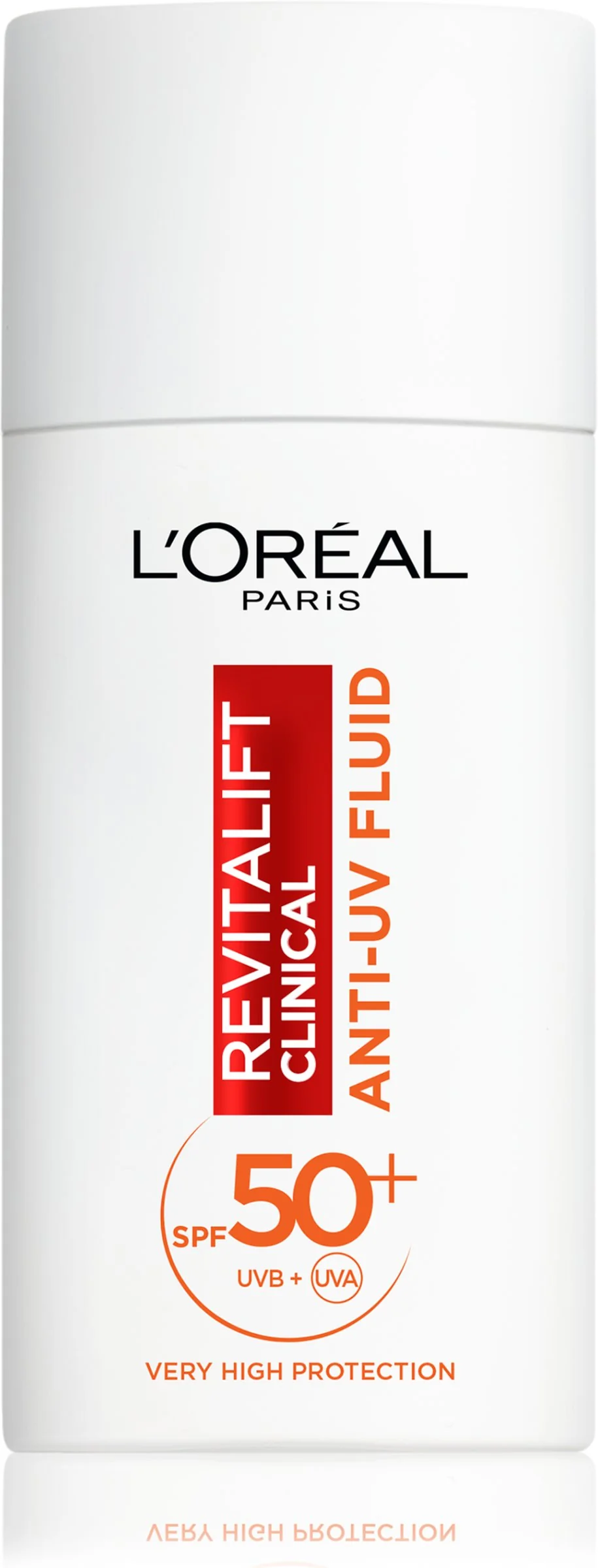 L'Oréal Paris Revitalift Clinical denný anti-UV fluid s veľmi vysokou ochranou s SPF50+ a vitamínom C, 50 ml