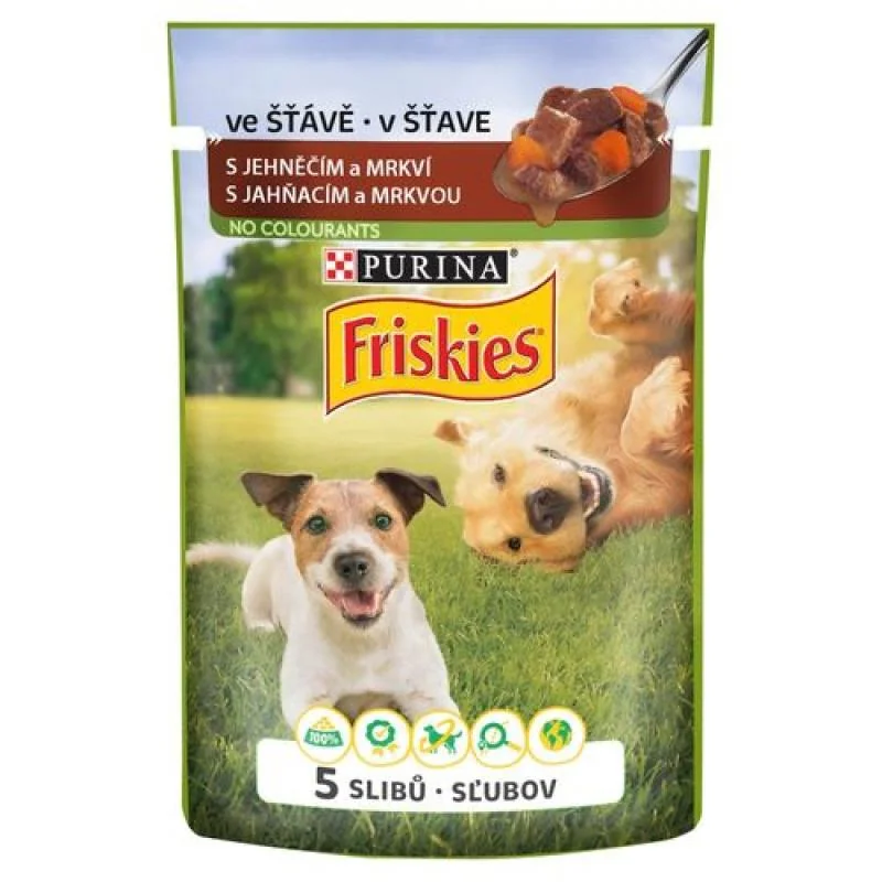 FRISKIES ADULT jahňa a mrkva 85g