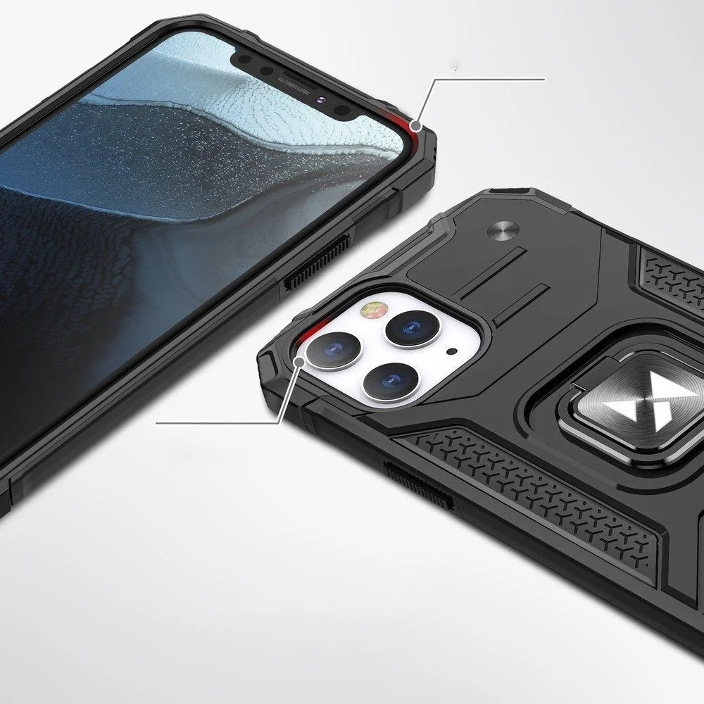 MG Ring Armor plastový kryt na iPhone 13 Pro, ružový 