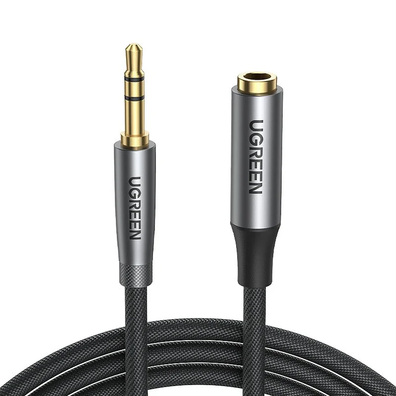 Ugreen AV190 audio kábel 3.5mm mini jack M/F 3m, sivý