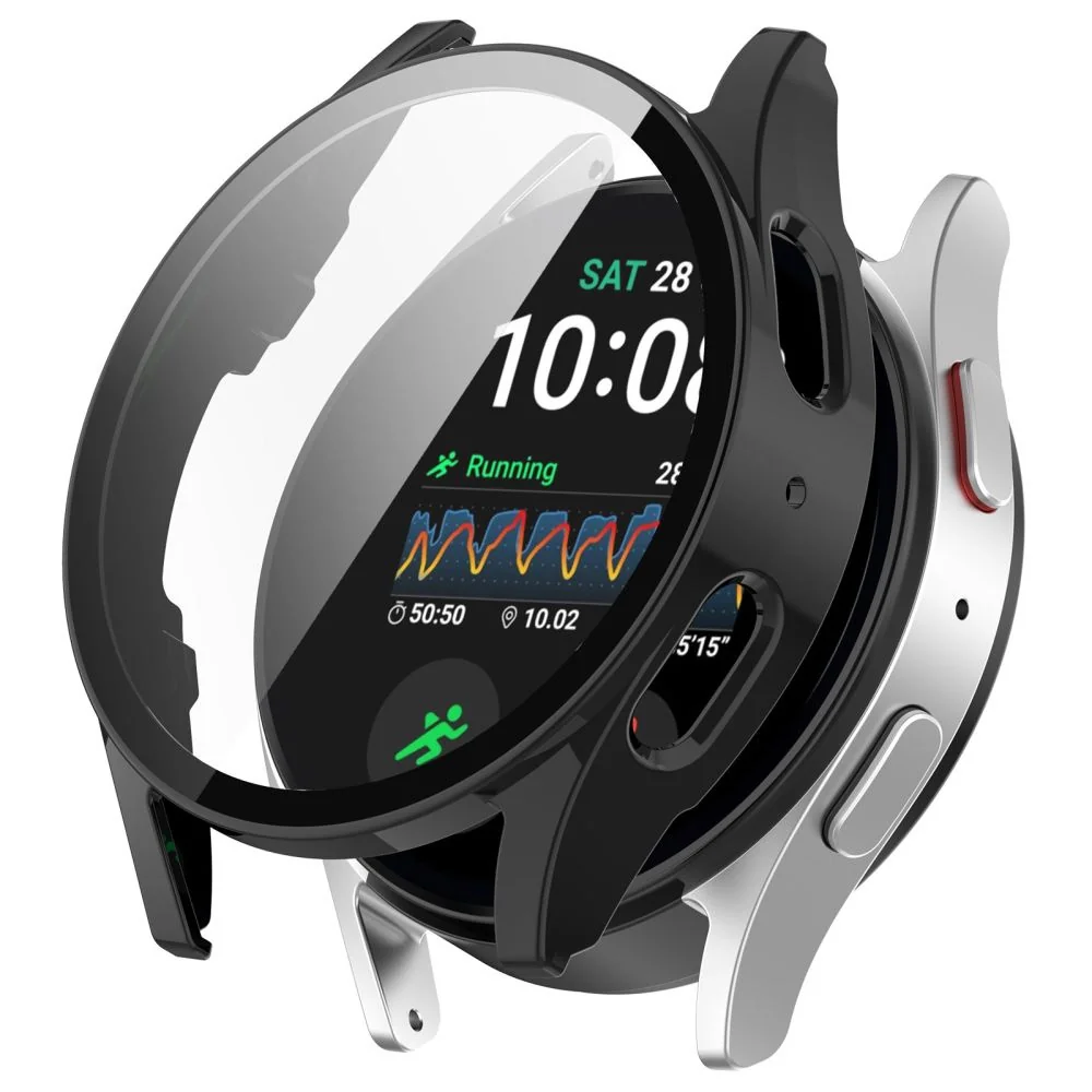 Tech-Protect Defense 360 puzdro so sklom na Samsung Galaxy Watch 4 / 5 / FE (40mm), čierne