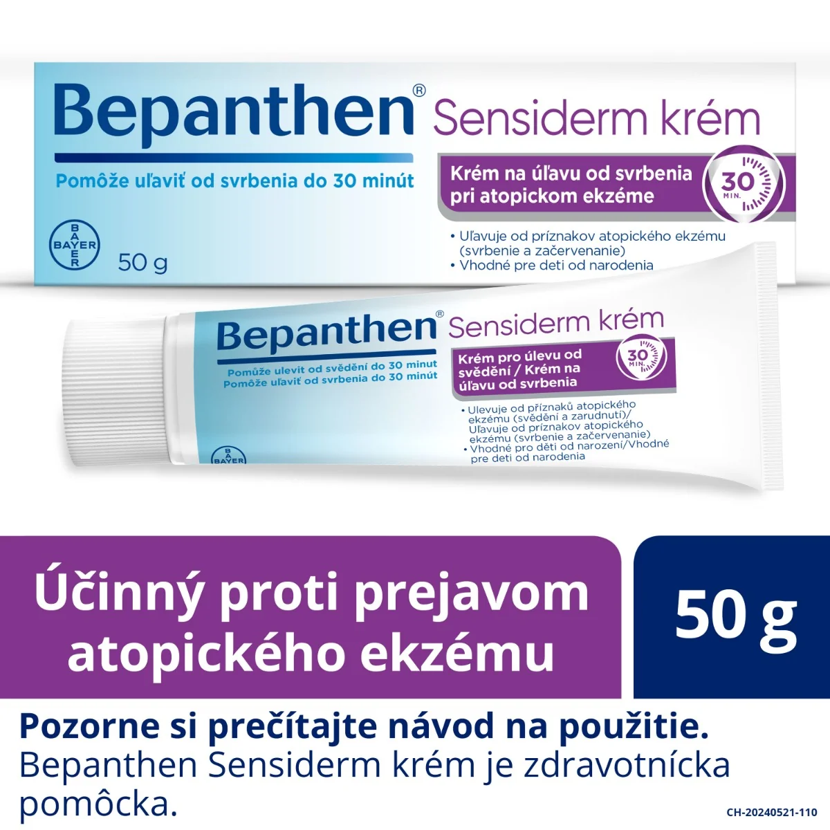 Bepanthen Sensiderm krém 1×50 g, krém