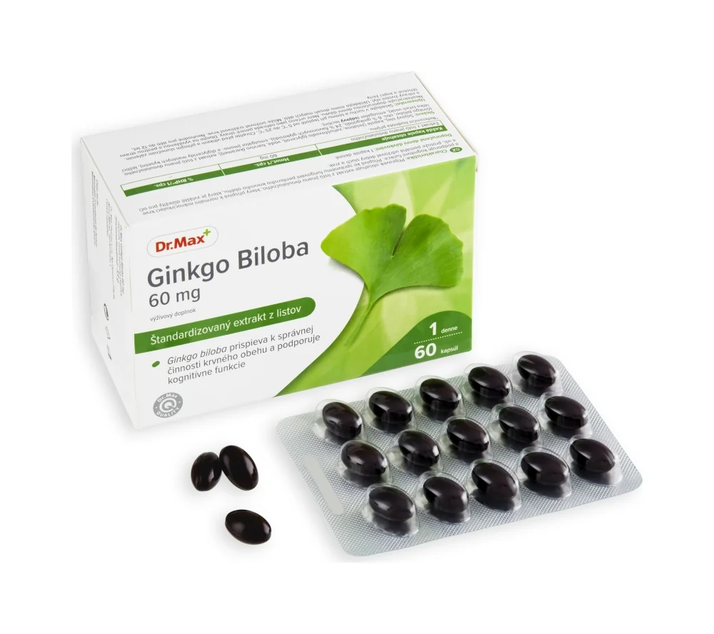 Dr. Max Ginkgo biloba 60 mg 1×60 cps, výživový doplnok