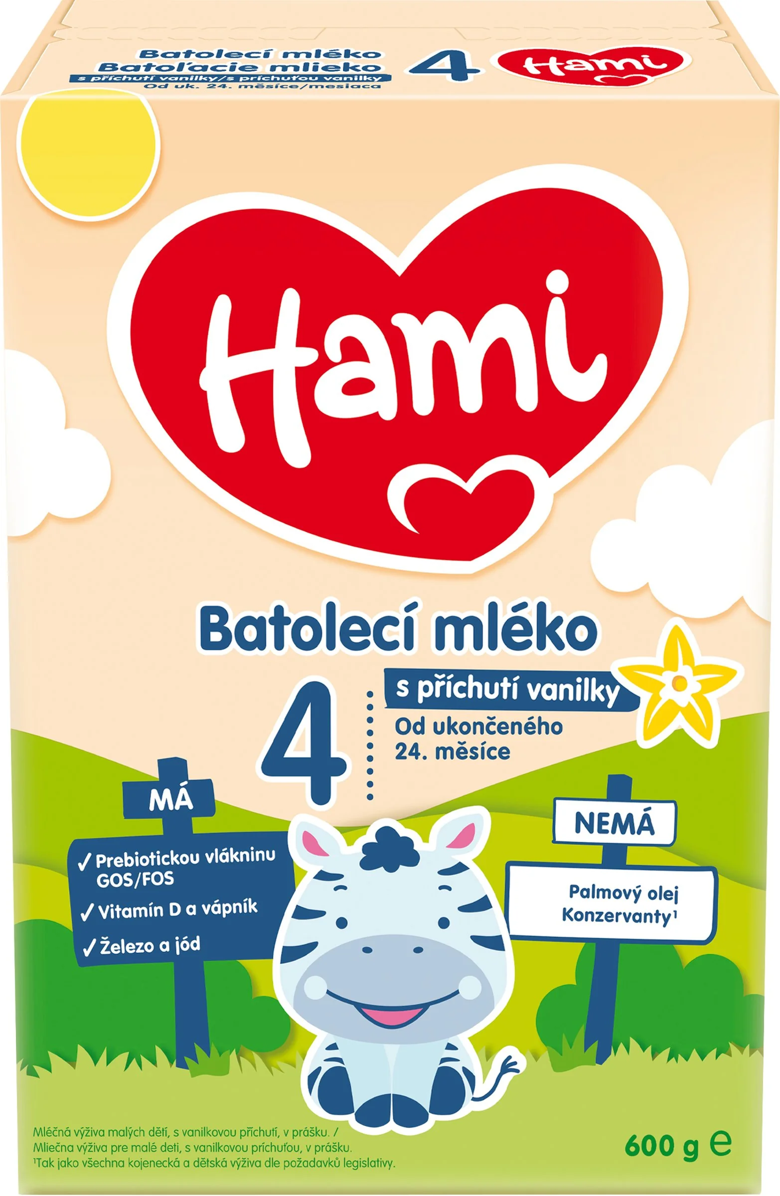 Hami 4 s príchuťou vanilky 600g